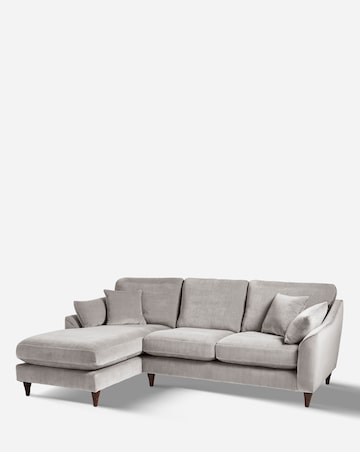 Hepburn Velvet Left Hand Corner Chaise Sofa