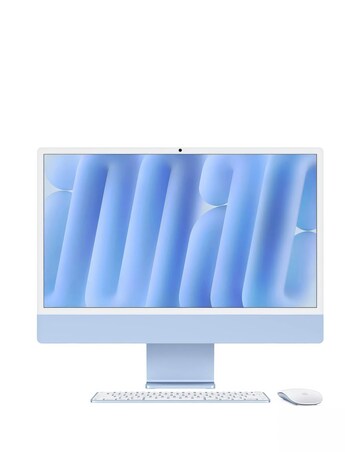 Apple iMac (M4, 2024) 24in Retina 4.5K, 8-core CPU, 8-core GPU, 256GB - Blue