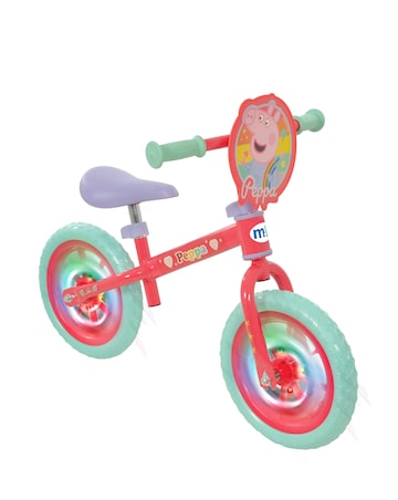 Peppa Pig 12 Inch Balance Bike with Light Up Wheels