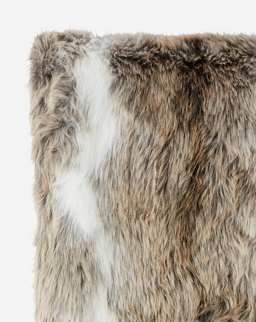 Faux Fur Striped Animal Throw