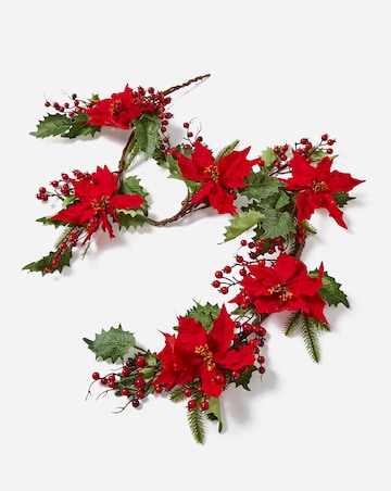 Christmas Poinsettia Garland