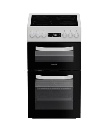 Hotpoint HDE5VDCW 50cm Electric Double Cooker Ceramic Hob - White Installation