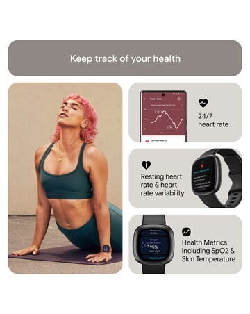 Fitbit Versa 4 Smart Watch - Black
