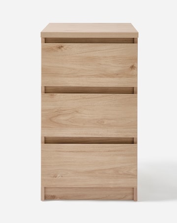 Clayton 3 Drawer Bedside Table