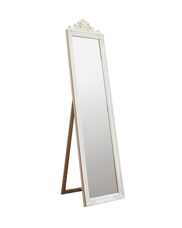 Gallery Lambeth Wood Cheval Mirror White
