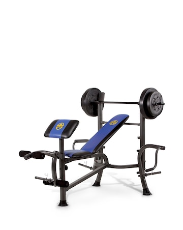 Marcy MWB-36780b Starter Weight Bench with 36kg Weight Set