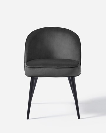 Bodie Black Dining Table with 4 Emilie Velvet Chairs