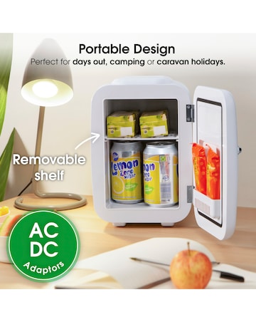 Abode Retro A4CLR201W Mini Cooler and Warmer - White