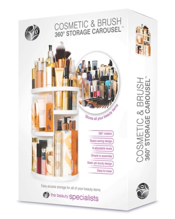 Rio Cosmetic & Brush 360 Degree Storage Carousel