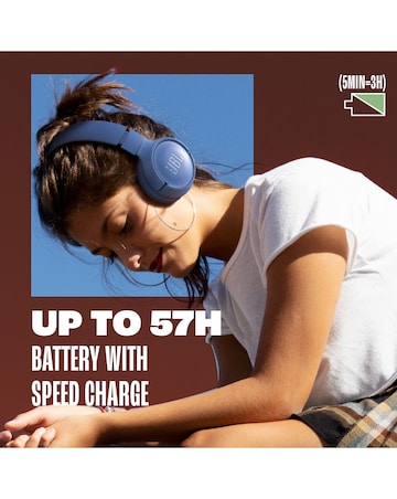 JBL Tune 520BT Wireless On Ear Headphones - Purple