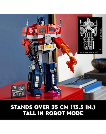 LEGO Icons Optimus Prime, Transformers Robot Model Set 10302