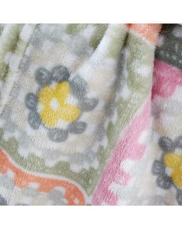 Catherine Lansfield Crochet Print Throw