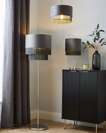 Velvet Fringed Easy Fit Shade 30cm