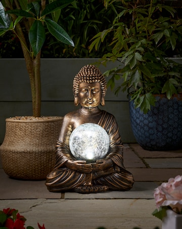Gazing Buddha Solar Ornament