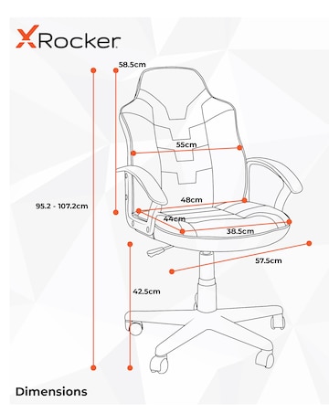 X Rocker Saturn Gaming Chair for Juniors - Blue