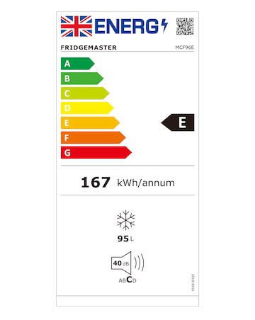 Fridgemaster MCF96E 96L Chest Freezer- E Rated 86CM