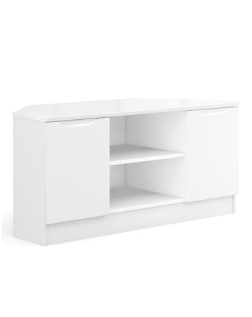 Sorrento Ready Assembled High Gloss Corner TV Unit