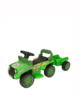 EVO Jurassic 4x4 Electric 6V Ride On with Trailer - Green