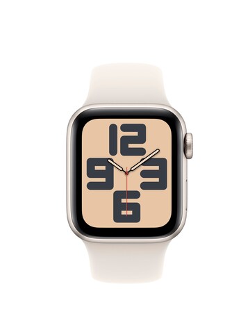 Apple Watch SE GPS/Cellular 40mm Starlight Aluminium Case, Sport Band - S/M