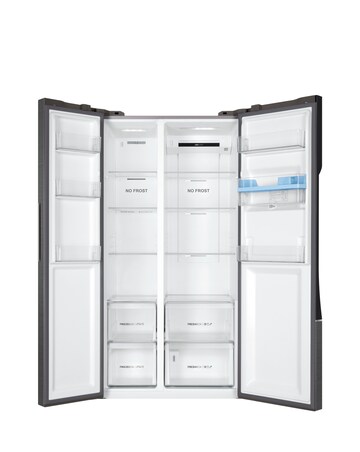 Haier Series 3 HSR3918EWPG American Fridge Freezer, Non-Plumbed - Silver
