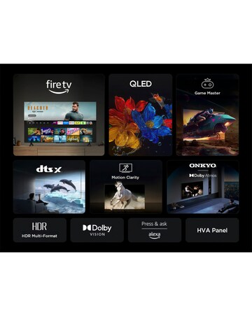 TCL 50T6CUK 50in 4K QLED Fire TV with Freely