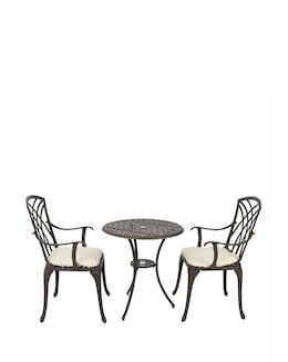 Charles Bentley Cast Aluminium 3 Piece Bistro Set