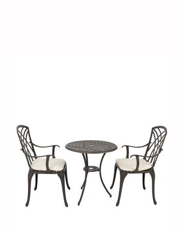 Charles Bentley Cast Aluminium 3 Piece Bistro Set
