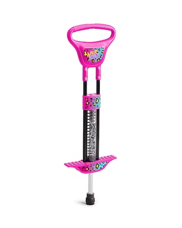 Xootz Rider LED Pogo - Pink Leopard