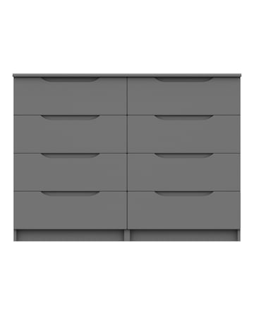 Sorrento High Gloss Assembled 4 plus 4 Drawer Chest