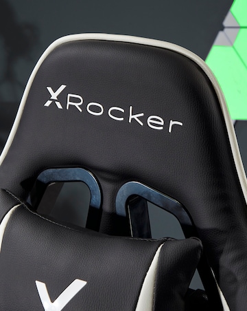 X Rocker Agility Compact eSports Gaming Chair for Juniors - Black / Green