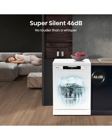 Hisense HS642D90WUK 14 Place Settings Dishwasher - White
