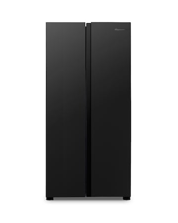 Fridgemaster MS83430EB 80cm American Fridge Freezer - Black