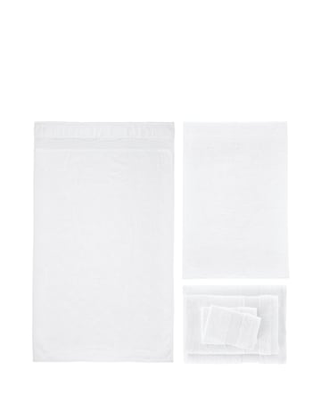 Catherine Lansfield Anti Bacterial 6 Piece Cotton Towel Bale White