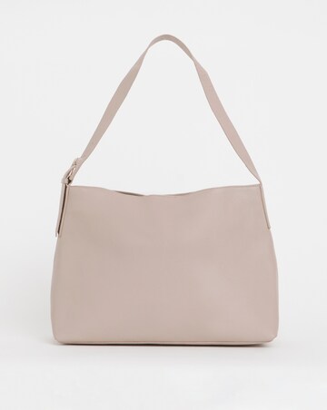 Taupe Real Leather Tote Bag
