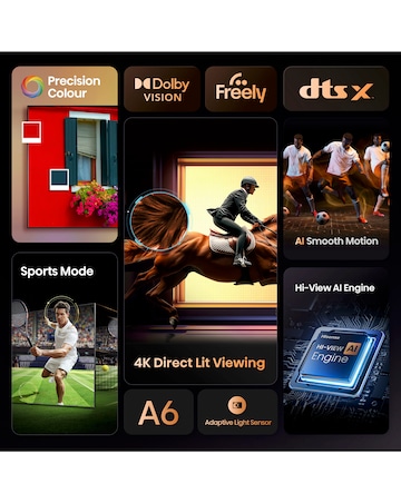 Hisense 55A6QTUK 55in 4K Ultra HD HDR LED Smart TV