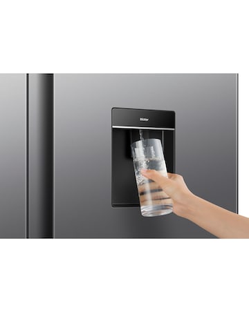 Fridgemaster MS91558DES NonPlumbed Total No Frost American Fridge Freezer Silver