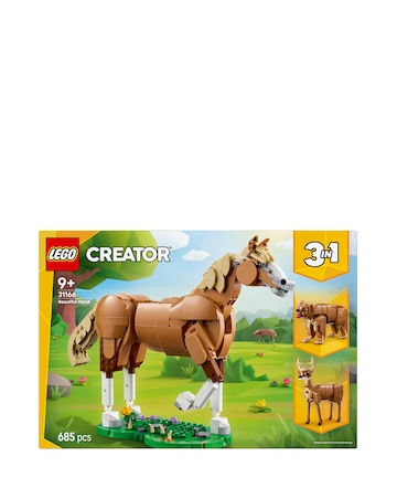LEGO Creator 3in1 Beautiful Horse Toy Animal Building Set 31166