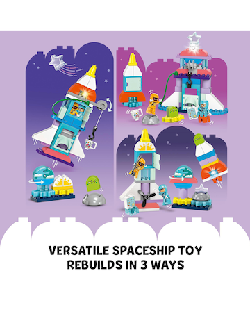 LEGO DUPLO 3in1 Space Shuttle Adventure Rocket Toy 10422