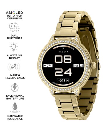 Radley Series 33 AMOLED Metal Strap Watch - Gold