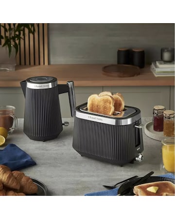 Russell Hobbs Bronte Kettle & 4 Slice Toaster Black