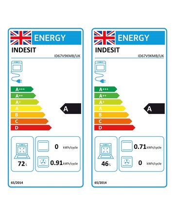 Indesit ID67V9KMB/UK 60cm Electric Double Cooker + Installation