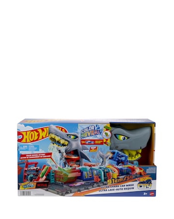 Hot Wheels City Ultra Shark Car Wash