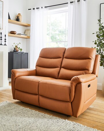Dunne Faux Leather Power Recliner 2 Seater