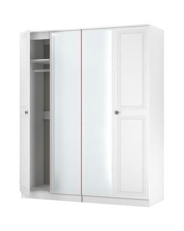 Richmond Ready Assembled 4 Door Wardrobe