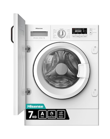 Hisense 3 Series WF3M741BWI Integrated 7kg Washing Machine 1400rpm White
