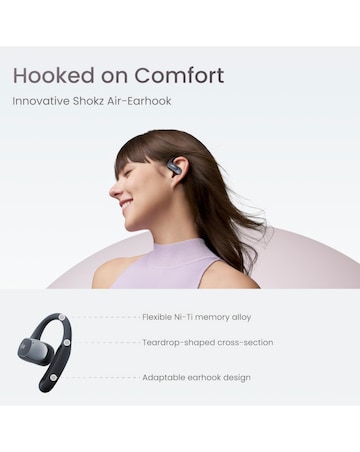 Shokz OpenFit Air True Wireless Open-Ear Earbuds - Black