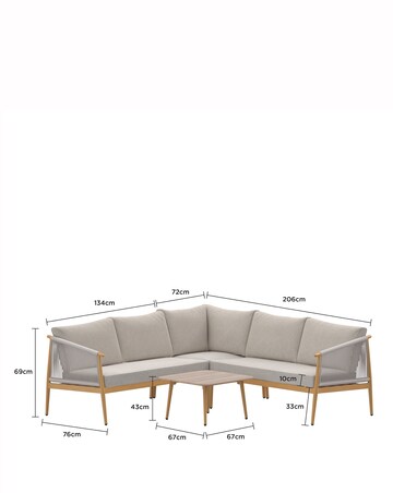 Charles Bentley Rope Weave Corner Set