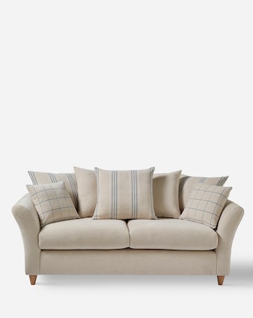 Clover Fabric Scatterback 3 Seater Sofa