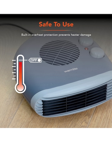 Warmlite 2000W Dark Titanium Flat Fan Heater
