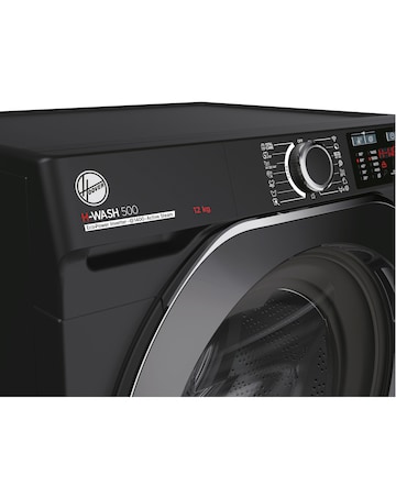 Hoover H-WASH 500 HW412AMBCB 12kg Washing Machine, 1400 spin, A rated, Black